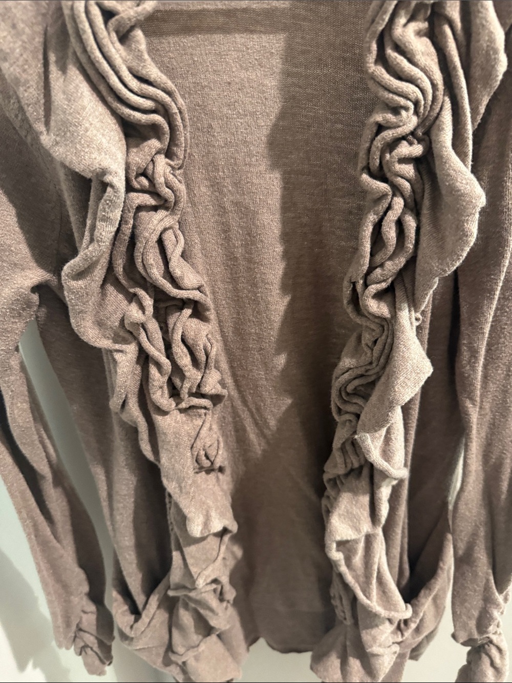 Madison Ruffle Cardigan Size Medium - Picture 3 of 4